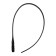 The castle is hinged, code with stainless steel. cable, Bulat Sun 455 ns (11*530), black color
