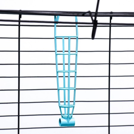A cell for rabbits, guinea pigs "Pigger" No. 4 folding, 80 x 50 x 47 cm, turquoise-6