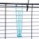 A cell for rabbits, guinea pigs "Pigger" No. 4 folding, 80 x 50 x 47 cm, turquoise
