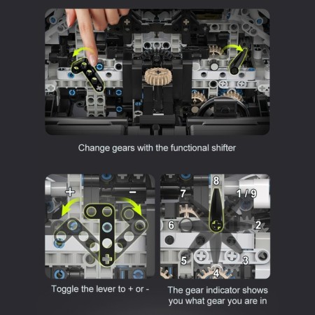 Designer Techno "Sports", 4346 parts, scale 1: 8-8