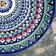 Largan Rishtan ceramics "Patterns", 37 cm, Blue Mix