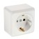 Single Luazon Lighting "SPb", 16 A, with salary, white