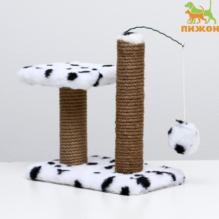 Clog for kittens double, 30 x 20 x 34 cm, jute, Dalmatian-1