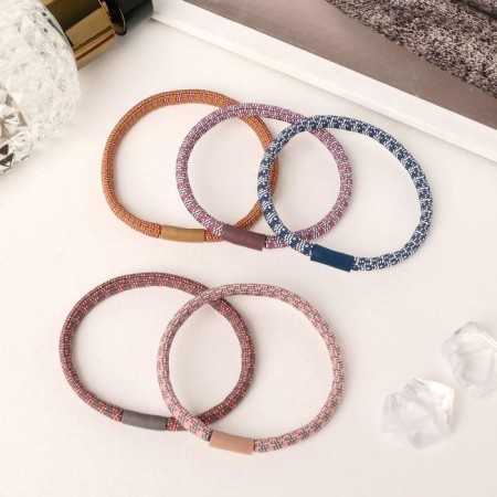 Hair gum "Sport" (set of 5 pcs) strips, 5 cm, mix-1