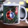 Ceramic mug "New Year's toys", 320 ml, white color