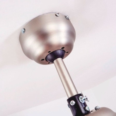 Ceiling fan with the lamp SUSALE, E14, 1x60W, steel, nickel, glass, white-6