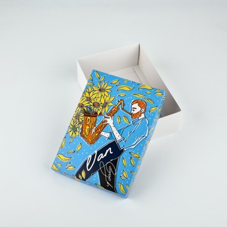 Gift folding box, packaging, Van Gogh, 21 x 15 x 7 cm-3