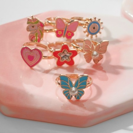 Children's ring "chosen" fairy tale, shape of mix, color, dimensionless-1