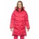 Coat for girls, height 122 cm, raspberry color