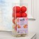 Garland “thread” 5 m with nozzles “Red-golden”, ip20, transparent thread, 20 LED, glow warm white, 220 V