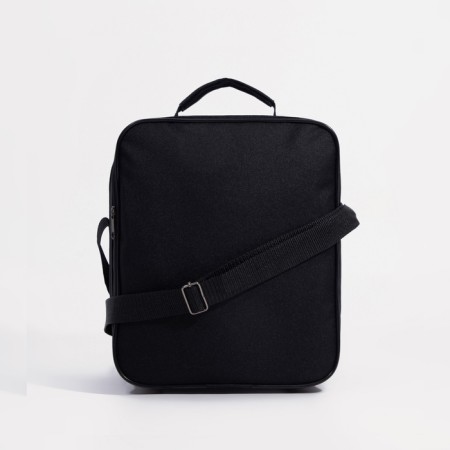 Male bag on lightning, luris, long belt, black color-3
