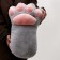 Soft toy "paw", 50 cm, gray color