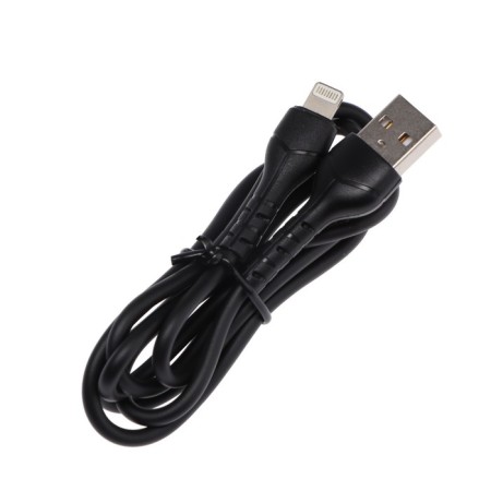 Network charger Mirex U16i, USB, 2.4 A, Lightning cable, 1 m, black-3