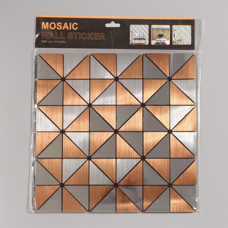 Self -adhesive panel 30*30cm soft, triangles copper-3