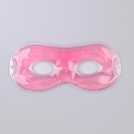 Gel mask for the area around the eyes, 17 × 7.5 cm, pink color-3
