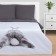 Bed linen Ethel euro "Rabbit" 200x215 cm, 220x240 cm, 70x70 cm - 2 pcs, calico