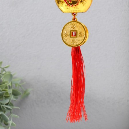 Suspension Plastic "Golden ingot - hieroglyph wealth" 37 cm-3
