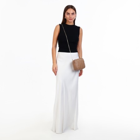 Cross-Bodi Bag on a zipper, beige color-8