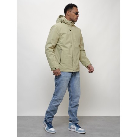 Male spring jacket, size 48, light green color-6