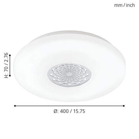 Lamp Capasso 1, 1x24W LED, 3000K, 2500LM, white color-1
