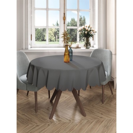 The tablecloth “Dark Metal”, Round, Saten, D = 150 cm-2
