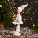 New Year's jester "In a patterned dress with fur" 30 cm, silver-white