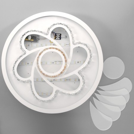 Luer with FDD "Flora" LED 160W 3000-6000K white 50x50x9 cm Bayerlux-8