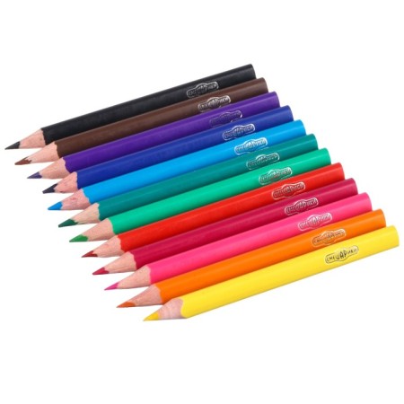 Colored pencils in a tube, 12 colors, trihedral, Smeshariki-3