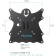 Kromax Casper-201, for TV, inclined, 20-43 ", up to 30 kg, 50 mm from the wall, black