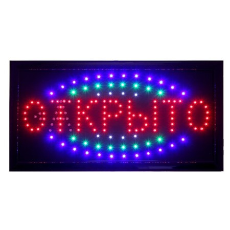 LED 48*25 cm LED sign "Open/Closed", 2 modes 220V