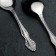 Spoon for salad "Troika", h = 21.5 cm, thickness 2.5 mm, silver color