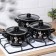 Set of pots "Black cacti", 3 subjects: 2.1 l, 3.1 l, 4 l, induction