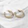 Ring Earrings "Chains" are small, d = 2.2, color gold