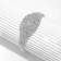 Bracelet with rhinestones "Bright" oval, white color in silver