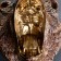 Suspension decor "Bear's head" bronze, 24x35x42cm