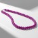 Beads "Classic" mood, ball No. 8, bright pink color, l = 40 cm