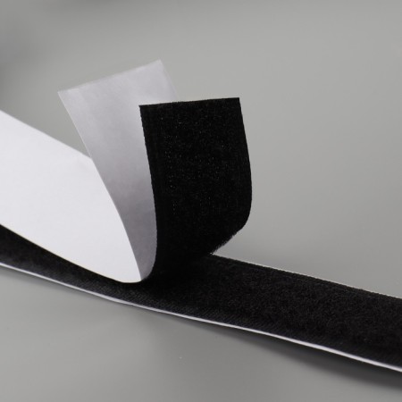 Velcro "loop", on an adhesive basis, 20 mm × 25 ± 1 m, black color-6