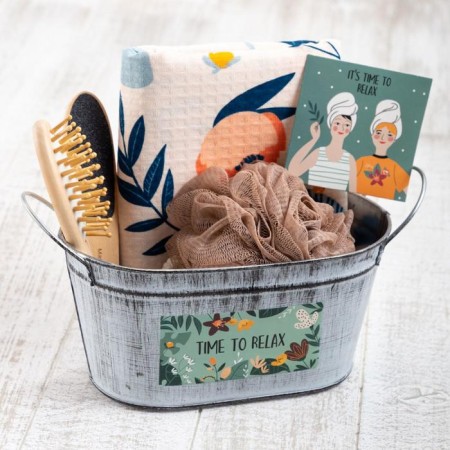 Gift set "Time to Relax" with a towel (5 items)