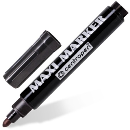 Marker Centropen Maxi Marker 151125, permanent, black, line width 2-4 mm