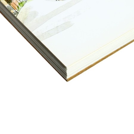 A4 sketchbook for pastel, 48 sheets on the crest, "sunflower", solid cover, density of 100 g., Mix-5