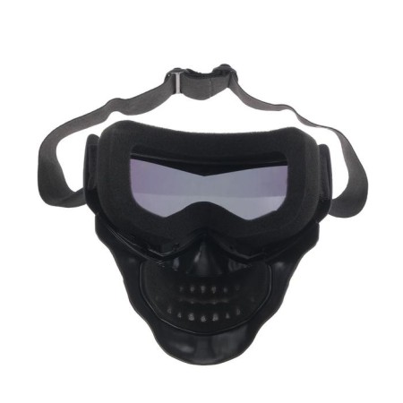 Mask glasses for motor vehicles, collapsible, orange visor, black color-3