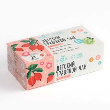 Children's herbal tea m & b, rosehip, 6+ months, 20 p-12
