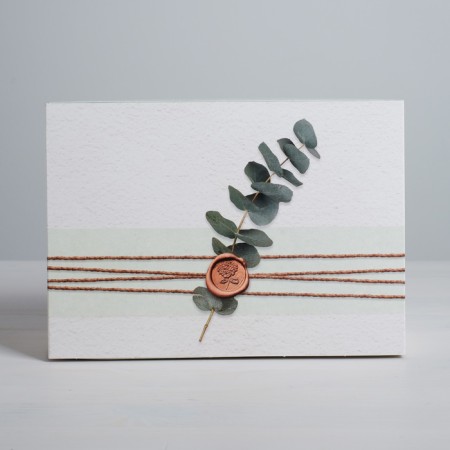Gift folding box, packaging, “eco style”, 25 x 18 x 10 cm-1