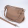 Cross-Bodi Bag on a zipper, beige color