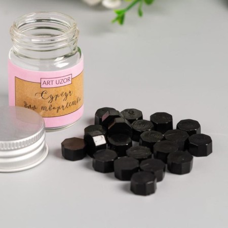 Surgut in granules in the jar of "octagonal" stone coal 9 g 4.5x3x3 cm-1