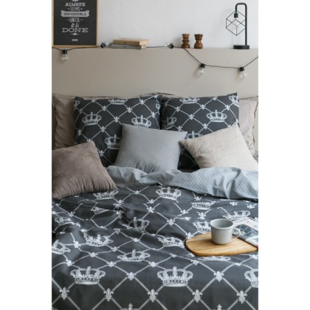 Bed linen "Ethel" duet Crown 143x215 cm - 2 pcs, 240*220 cm, 70x70 cm -2 pcs, calico-3
