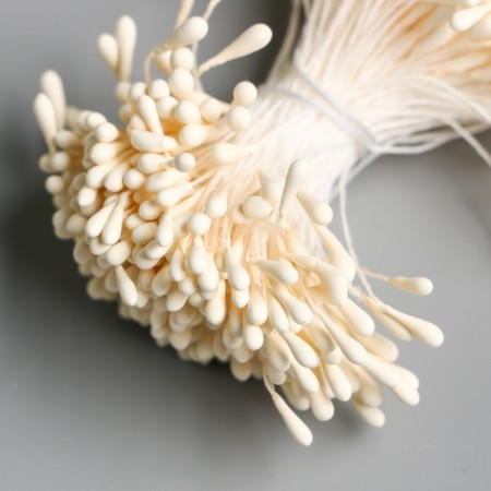 Stamens for flowers "Drops Milk" D = 1.5 mm set 400 pcs length 6 cm-2