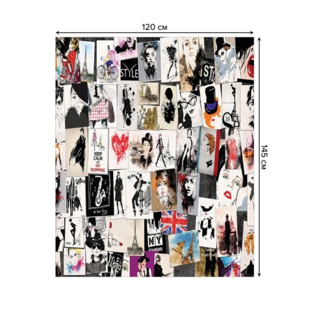 The tablecloth “Fashionable covers”, rectangular, oxford, size 120x145 cm-1