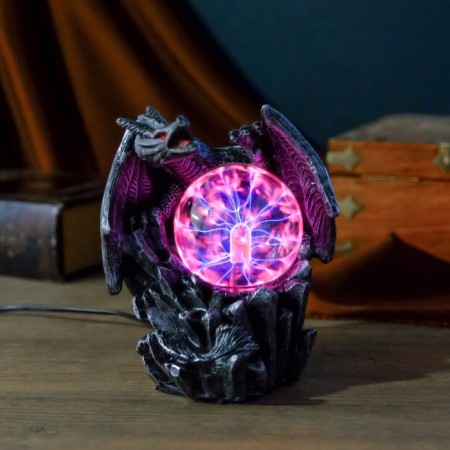 Plasma ball 7421135g black with silver patina 15x15x17.5 cm