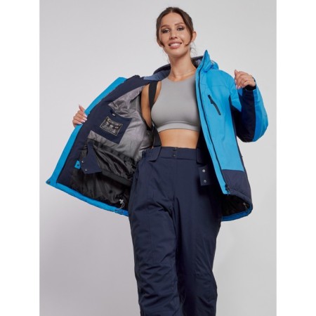 Ski jacket female winter, size 58, blue color-12
